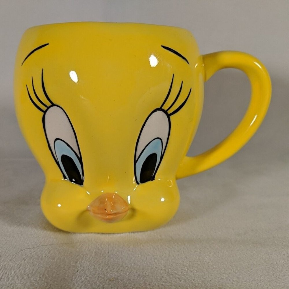EUC Tweety Bird 3D Ceramic Coffee Mug *Warner Brothers Looney Tunes* 12 oz.